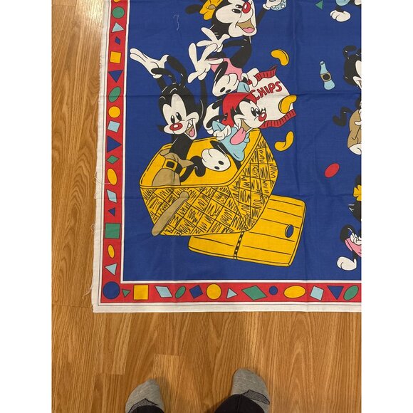 Animaniacs Fabric Panel Cartoon Character Picnic 1995 Springs Industries 44 x45" - Picture 6 of 7